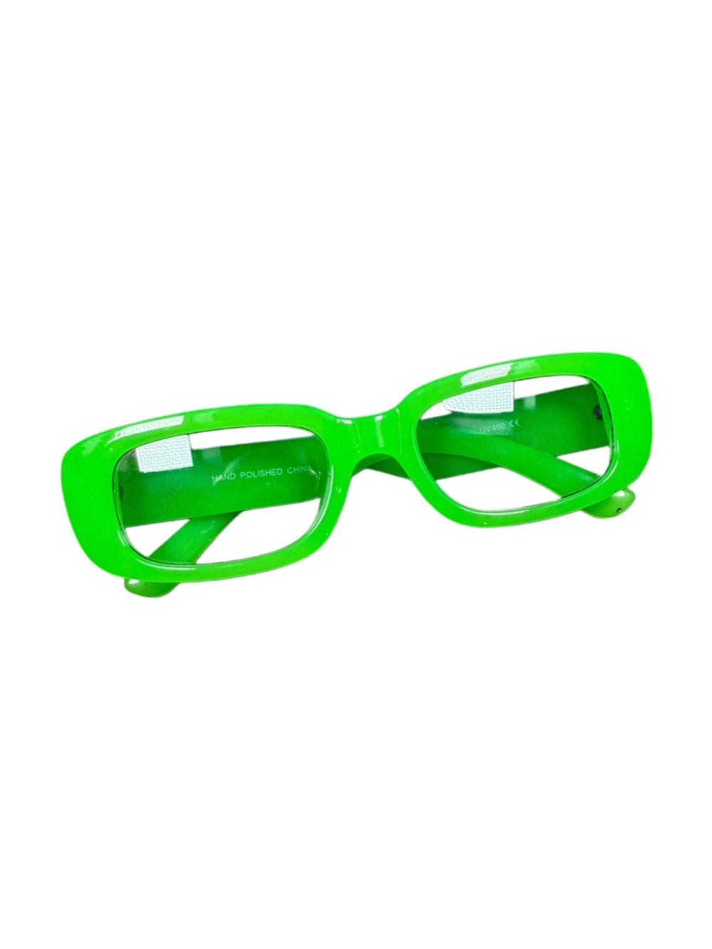Bright Green Rectangle Glasses